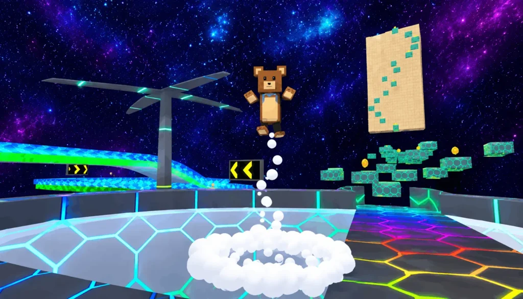 super-bear-adventure-apk-space-world-gameplay-screen-shot
